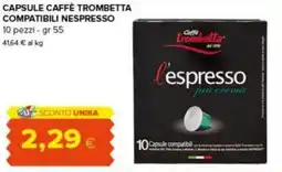 Tigre Amico Capsule caffè Trombetta offerta