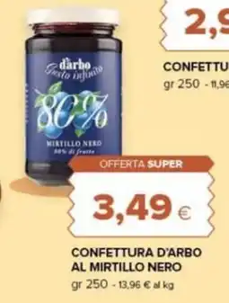Tigre Amico Confettura d'Arbo al mirtillo nero offerta