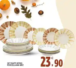 Interspar Set piatti ritmo porcellana offerta