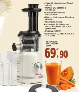 Interspar Estrattore succhi Girmi offerta