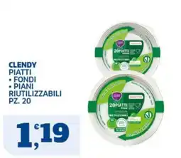 Sigma Clendy piatti fondi piani riutilizzabili offerta