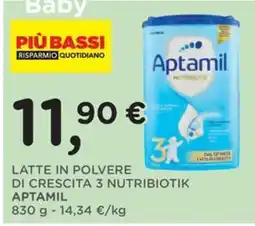 Poli Latte in polvere di crescita 3 Nutribiotik Aptamil offerta