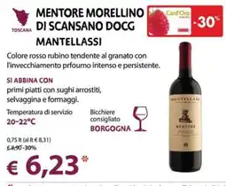Cadoro Mentore Morellino di Scansano DOCG Mantellassi offerta