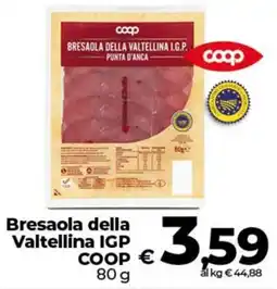 Ipercoop Radenza Bresaola della Valtellina IGP COOP offerta