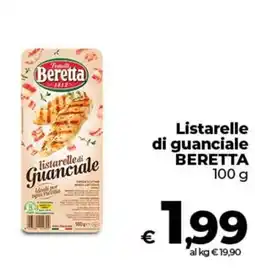Ipercoop Radenza Listarelle di guanciale Beretta offerta
