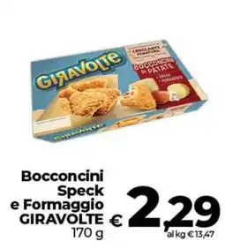 Ipercoop Radenza Bocconcini Speck e Formaggio Giravolte offerta