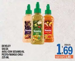 Gruppo Pascar Develey salsa aioli con sesamo/al pesto/mango chili offerta