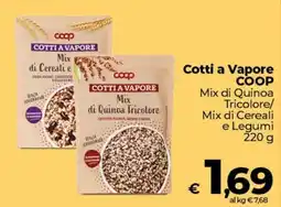 Ipercoop Radenza Cotti a Vapore COOP Mix di Quinoa Tricolore offerta