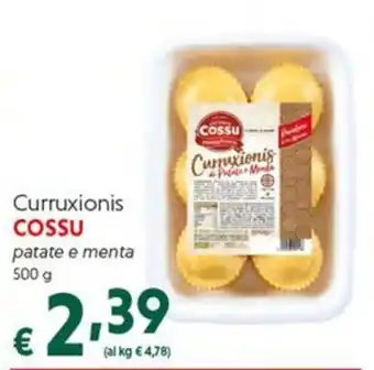 Curruxionis COSSU patate e menta