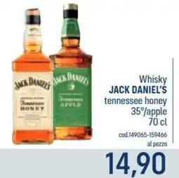Talento Professional Store Jack Daniel's Whisky tennessee honey/apple offerta