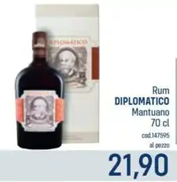 Talento Professional Store Rum Diplomatico Mantuano offerta