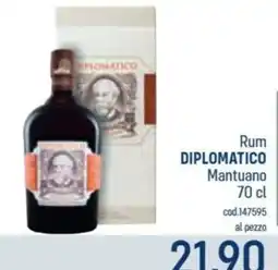 Talento Professional Store Rum Diplomatico Mantuano offerta