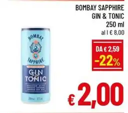 Famila Market Bombay Sapphire Gin & Tonic offerta
