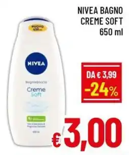 Famila Market Nivea bagno creme soft offerta