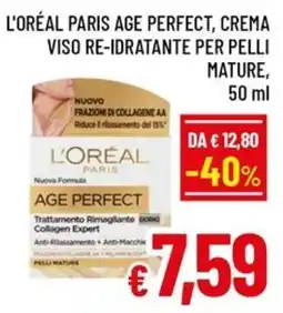 Famila Market L'Oréal Paris Age Perfect crema viso re-idratante per pelli mature offerta