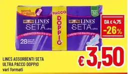 Famila Market Lines assorbenti seta ultra offerta