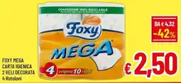 Famila Market Foxy Mega carta igienica offerta