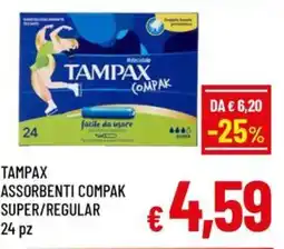 Famila Market Tampax assorbenti compak super/regular offerta