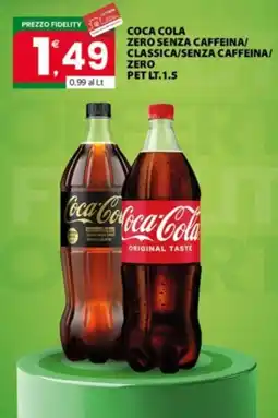 Despar Sicilia Coca Cola Zero Senza Caffeina / Classica/Senza Caffeina / Zero offerta