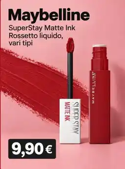 Sanitaria Demma Maybelline SuperStay Matte Ink offerta