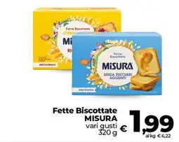 Coop Radenza Fette Biscottate Misura offerta