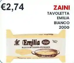 Caramico Zaini Emilia blocco di cioccolato bianco offerta