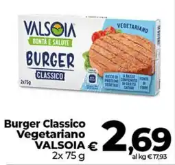 In Coop Burger Classico Vegetariano VALSOIA offerta