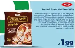In Coop Bontà di Funghi Misti Coop offerta