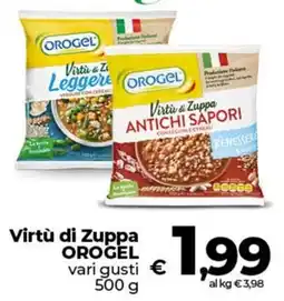 In Coop Virtù di Zuppa OROGEL offerta