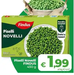 In Coop Piselli Novelli Findus offerta