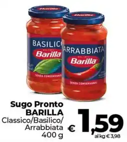 In Coop Sugo Pronto Barilla offerta