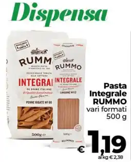 In Coop Pasta Integrale Rummo offerta