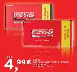 Poli Bibita Coca Cola Original Taste, Zero Zuccheri offerta