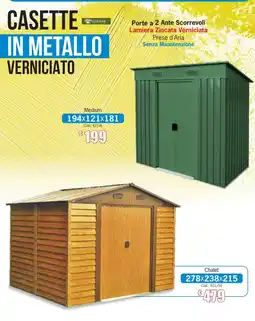 Centro Brico Casette in metallo verniciato offerta