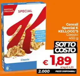 Ipercoop Radenza Cereali Special K Kellogg's Classic offerta
