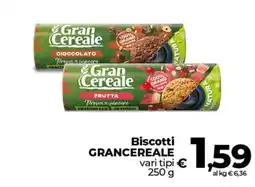 Ipercoop Radenza Biscotti GranCereale offerta