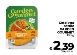 Ipercoop Radenza Cotoletta sottile Garden Gourmet offerta
