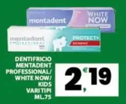 Despar Sicilia Dentifricio Mentadent Professional offerta