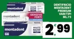 Despar Sicilia Dentifricio Mentadent Premium Varitipi offerta