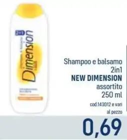 Talento Professional Store Shampoo e balsamo 2in1 New Dimension offerta