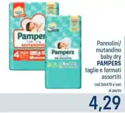 Talento Professional Store Pannolini/ mutandino baby dry Pampers offerta