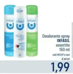 Talento Professional Store Deodorante spray Infasil offerta