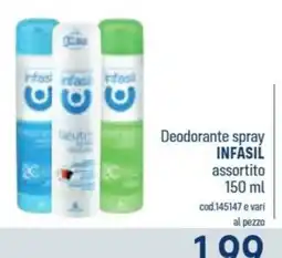 Talento Professional Store Deodorante spray INFASIL offerta