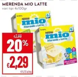 Pan Merenda mio latte offerta