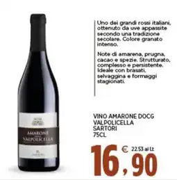 Interspar Amarone Valpolicella Sartori offerta