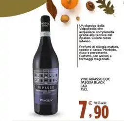 Interspar Vino ripasso doc pasqua black offerta