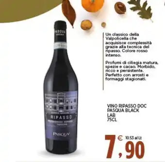 Vino ripasso doc pasqua black