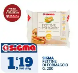 Sigma Sigma fettine di formaggio offerta