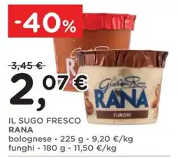 Poli Il sugo fresco Rana offerta