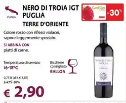 Cadoro Nero di Troia IGT Puglia Terre d'Oriente offerta